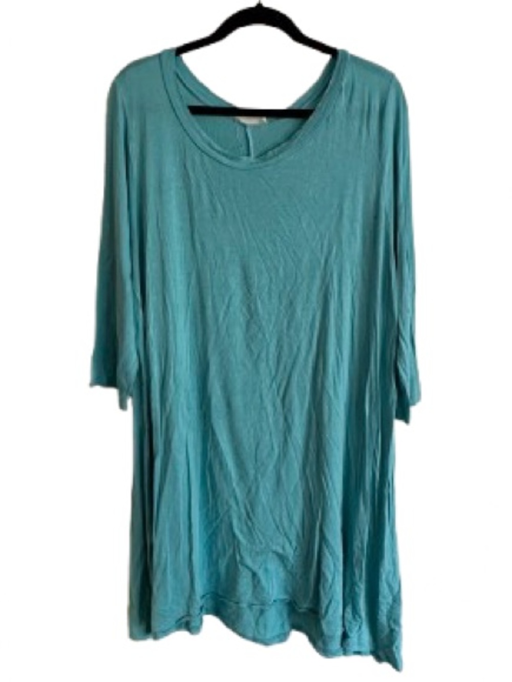 Love in Teal Relaxed Scoop Neck Tunic